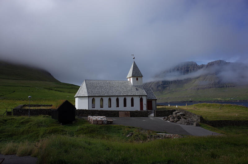 The Viðareiði church